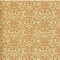 Dollhouse Miniature Wallpaper: Acorns, Brown On Cream